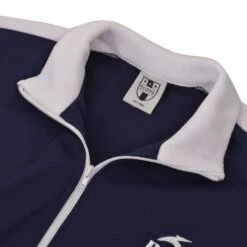 BUKTA Heritage Track Top Navy With White Panels/Cuffs/W'Ban -Outlet Fitted Tops Store bukjnav2 2