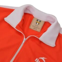 BUKTA Track Top Red With White Panels/Cuffs/W'Band -Outlet Fitted Tops Store bukjred1 2