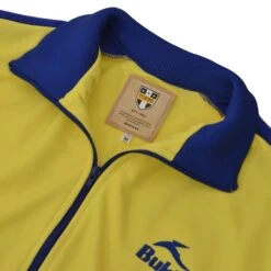 BUKTA Track Top Yellow With Royal Panels/Cuffs/W'Band -Outlet Fitted Tops Store bukjyelr1 2