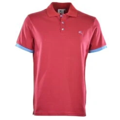BUKTA Lifestyle Polo Claret With Sky Cuffs
