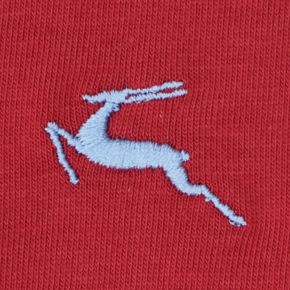 BUKTA Lifestyle Polo Claret With Sky Cuffs 2 BUKTA Lifestyle Polo Claret With Sky Cuffs - Image 2