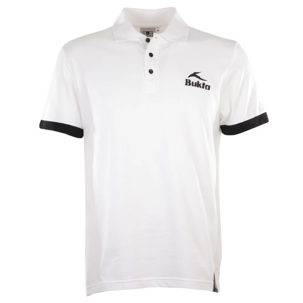 BUKTA Polo White With Black Cuffs 1 BUKTA Polo White With Black Cuffs