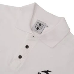 BUKTA Heritage Polo White With Black Cuffs -Outlet Fitted Tops Store bukpwhtb2 2