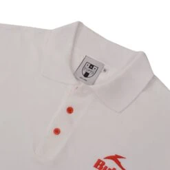 BUKTA Heritage Polo White With Red Cuffs -Outlet Fitted Tops Store bukpwhtr2 2