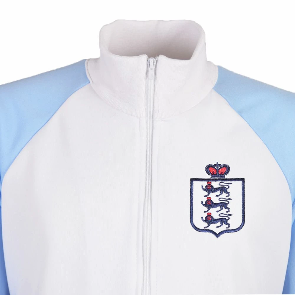 England White/Sky Raglan Track Top 2 England White/Sky Raglan Track Top - Image 2