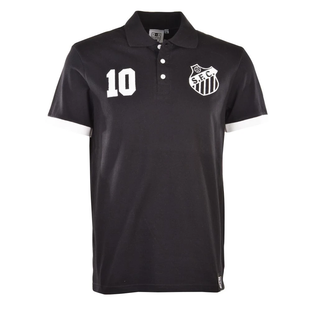Santos Number 10 Black Polo Shirt 1 Santos Number 10 Black Polo Shirt