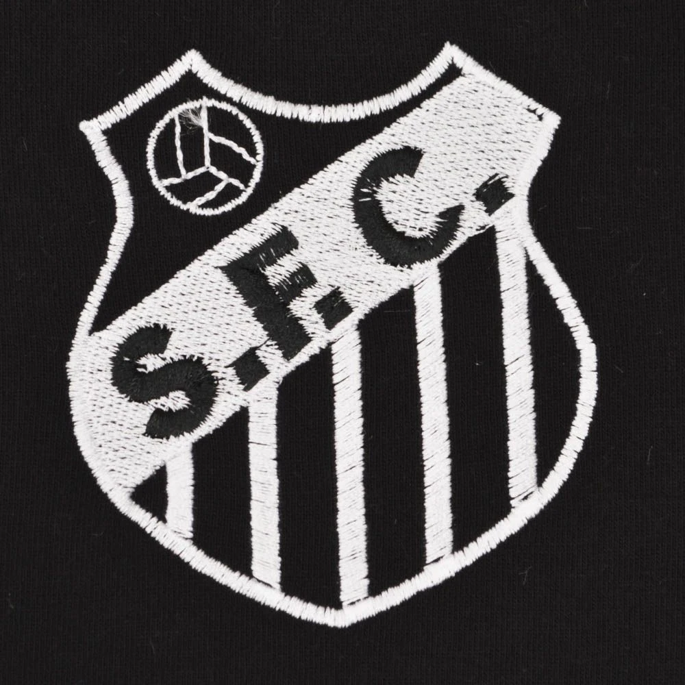 Santos Number 10 Black Polo Shirt 2 Santos Number 10 Black Polo Shirt - Image 2