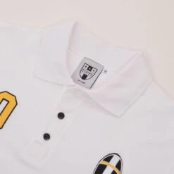 Piemonte Calcio Retro No 10 White Polo Shirt -Outlet Fitted Tops Store p0019