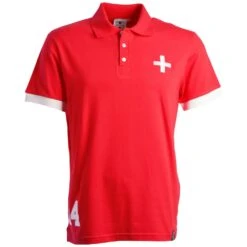 Switzerland No 14 Red Polo Shirt