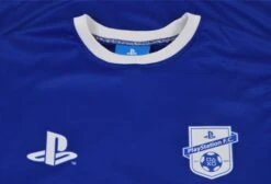 Playstation Tee Royal Polyester -Outlet Fitted Tops Store play005 1