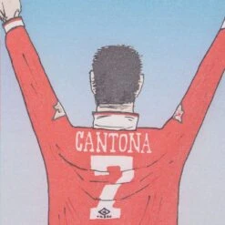 Pennarello: I Am Cantona T-Shirt - Red -Outlet Fitted Tops Store print0234 1