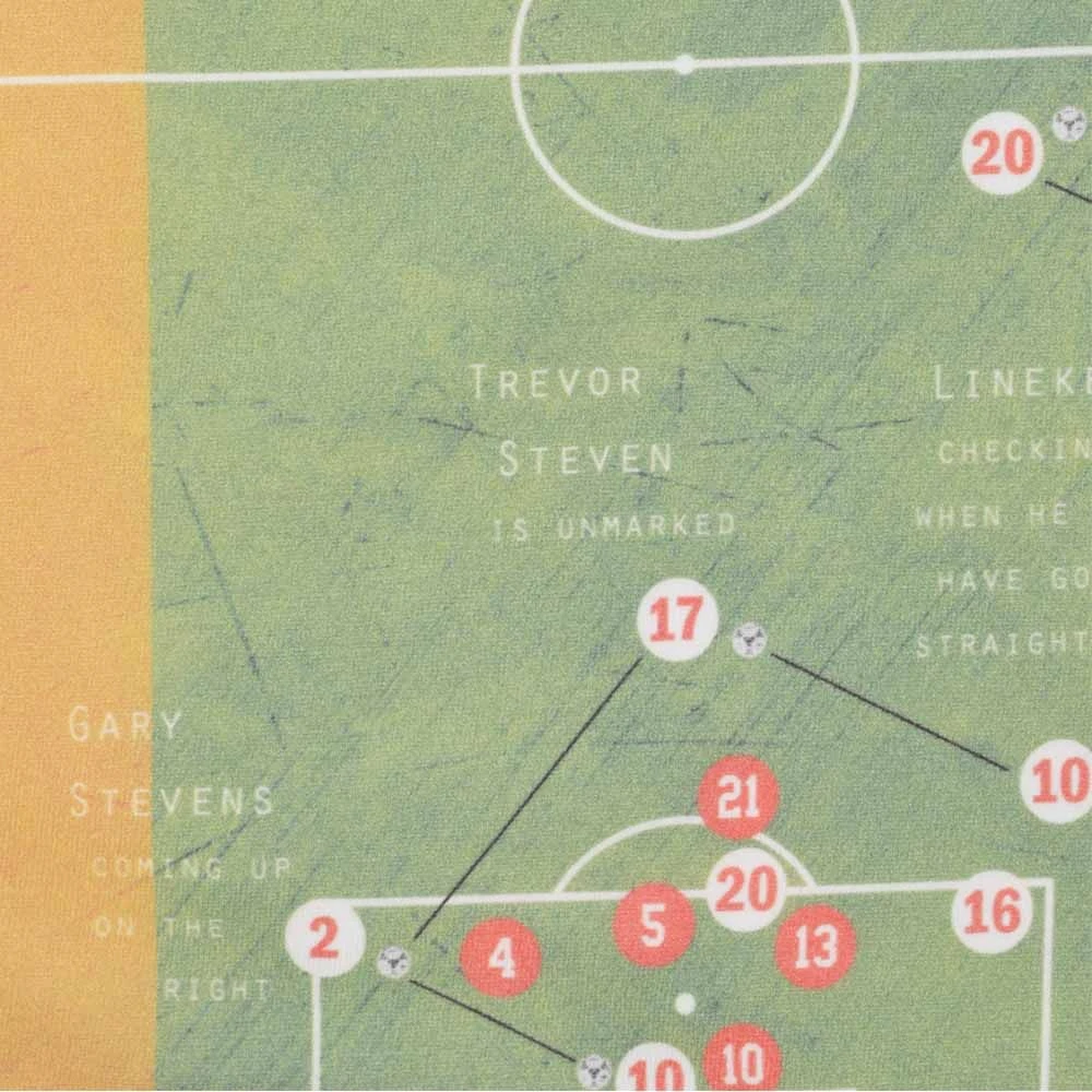 Pennarello: Gary Lineker 1986 Classic Goal - White T Shirt 2 Pennarello: Gary Lineker 1986 Classic Goal - White T Shirt - Image 2