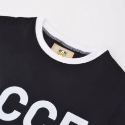 Soviet Union (CCCP) 12th Man T-Shirt - Black/White Ringer -Outlet Fitted Tops Store t0073 2