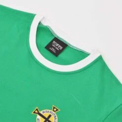 Northern Ireland 12th Man T-Shirt - Green/White Ringer -Outlet Fitted Tops Store t0085 2