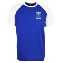 Greece Raglan Sleeve Royal/White T-Shirt