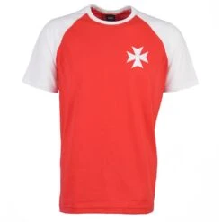 Malta Raglan Sleeve Red/White T-Shirt