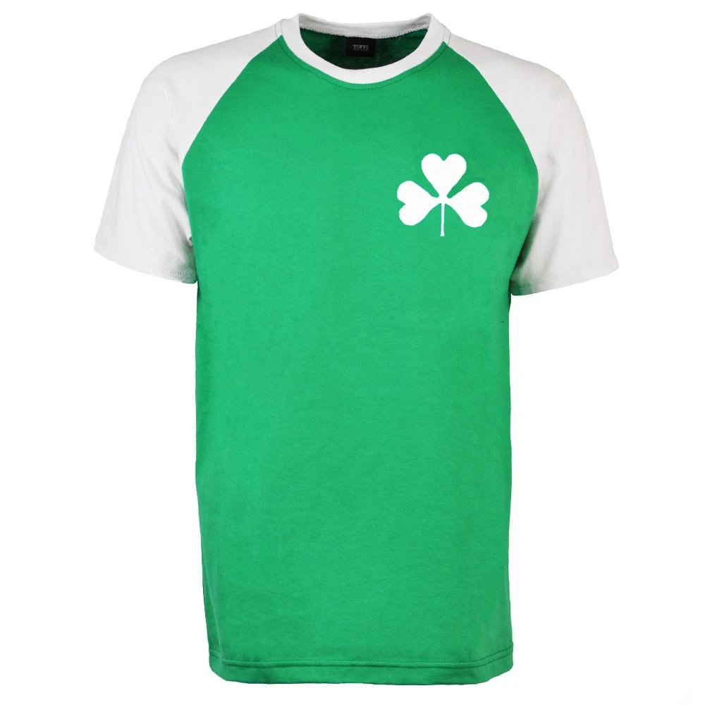 Republic Of Ireland Raglan Sleeve Green/White T-Shirt 1 Republic Of Ireland Raglan Sleeve Green/White T-Shirt