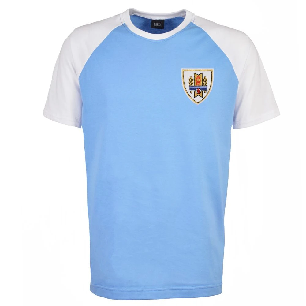 Uruguay Raglan Sleeve Sky/White T-Shirt 1 Uruguay Raglan Sleeve Sky/White T-Shirt