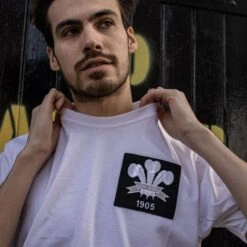 Wales Feathers 1905 White T-Shirt -Outlet Fitted Tops Store wales prod 11
